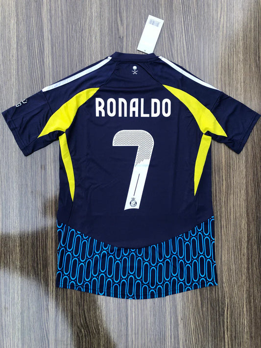 AL NASSR AWAY PLAYER VERSION JERSEY 24/25 WITH RONALDO 7