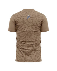 Brown Sporty Print T- Shirt