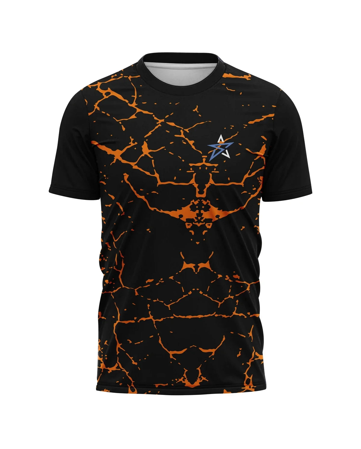 Golden Stripe Black T-Shirt