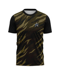 Green Tiger Print Men’s T-Shirt