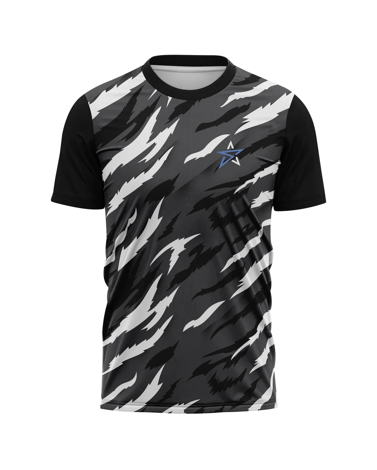 Grey Tiger Print Men’s T-Shirt