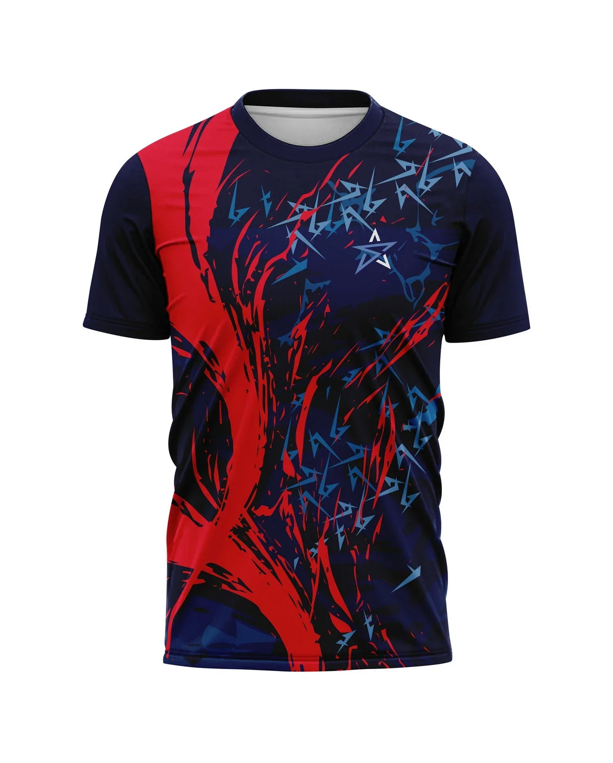 Red & Blue Blaze Sports T- Shirt