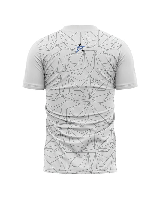 White Sporty Print T-Shirt